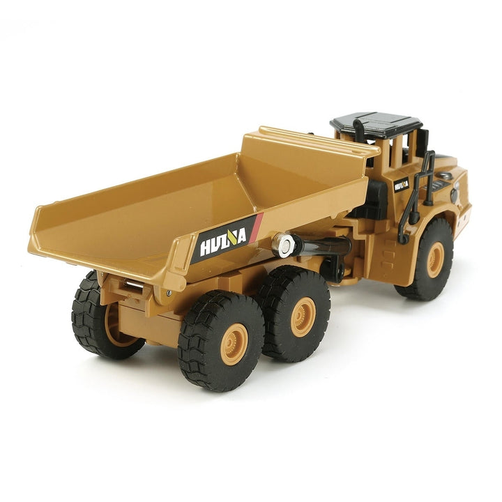 1,50 Scale Alloy Hydraulic Dump Truck Diecast Model Engineering Digging Toys Image 4