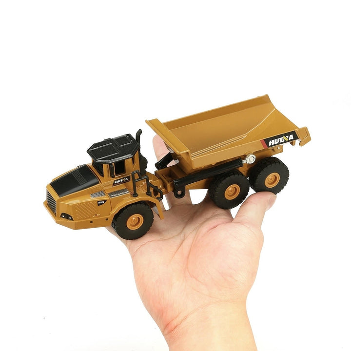 1,50 Scale Alloy Hydraulic Dump Truck Diecast Model Engineering Digging Toys Image 6