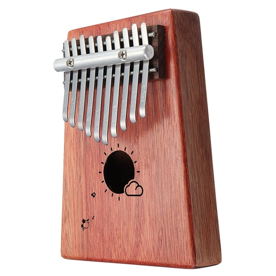 10 Keys Kalimba African Solid Mahogany Wood Thumb Piano Finger Percussion for Gifts Image 1
