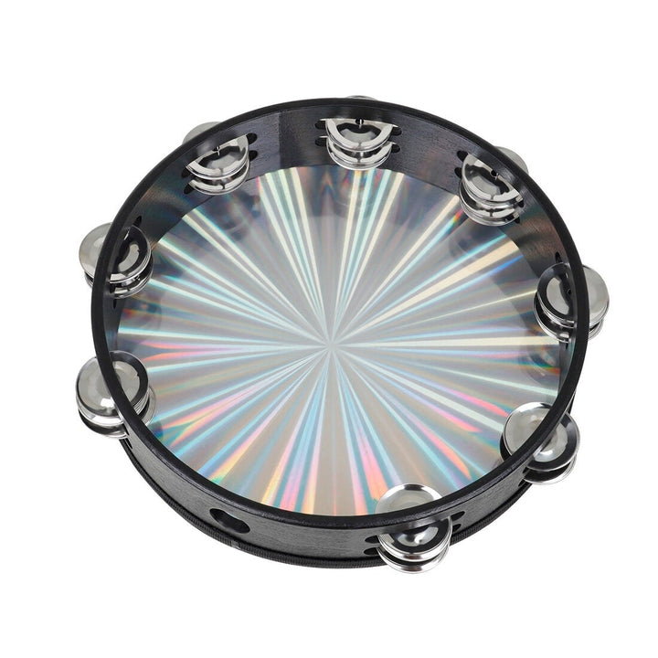 10 Inch Laser Double Row Hand Tambourine Orff Instruments for Children Educational Toys Image 7