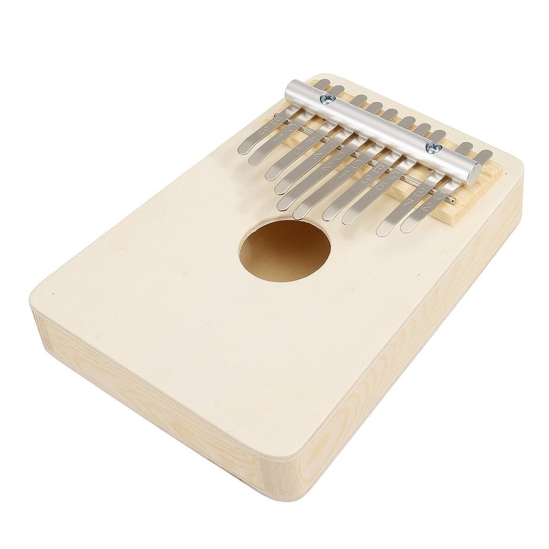 10 Keys Kalimba Wood Thumb Piano Finger Keyboard Musical Instrument w,Tuning Hammer Image 2
