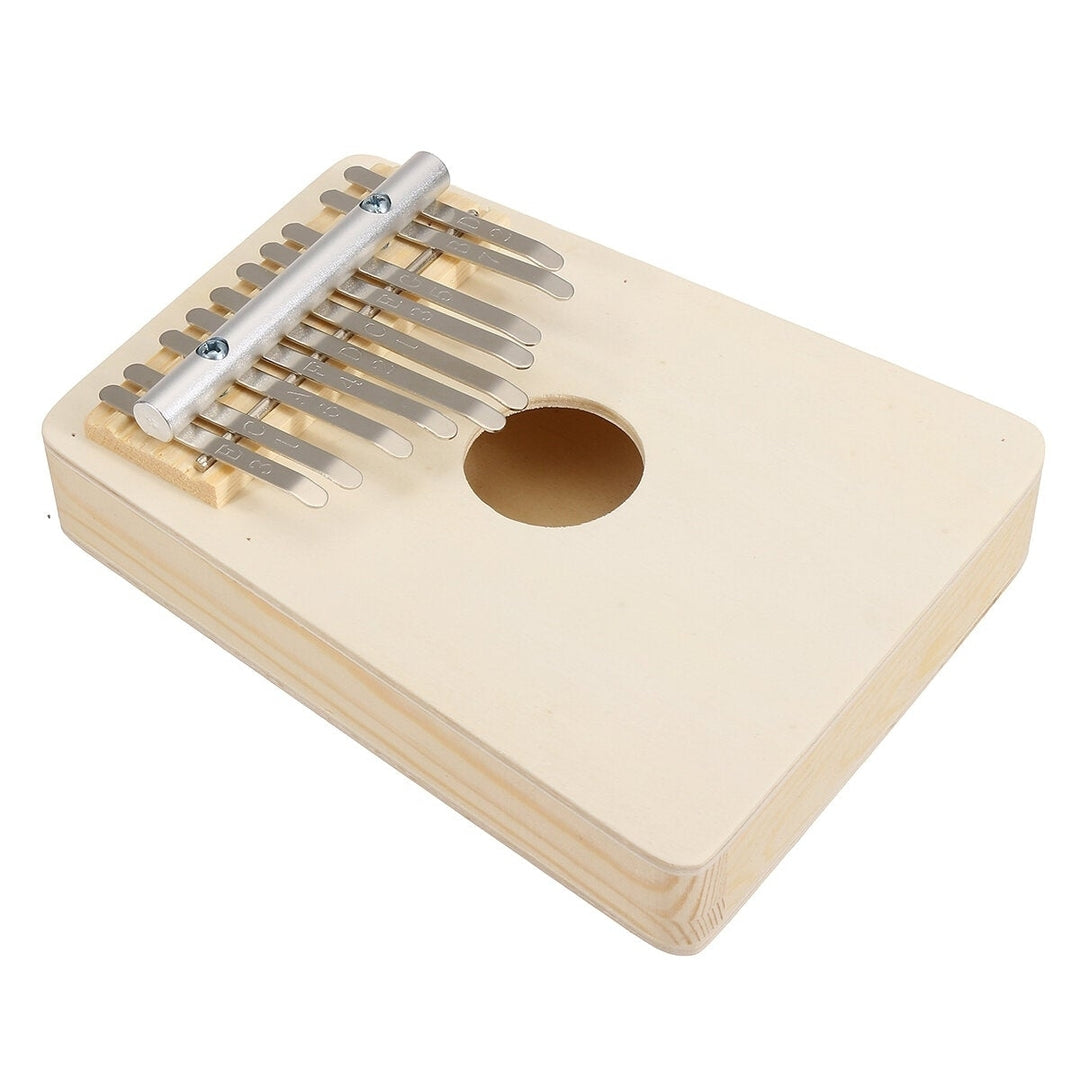 10 Keys Kalimba Wood Thumb Piano Finger Keyboard Musical Instrument w,Tuning Hammer Image 3