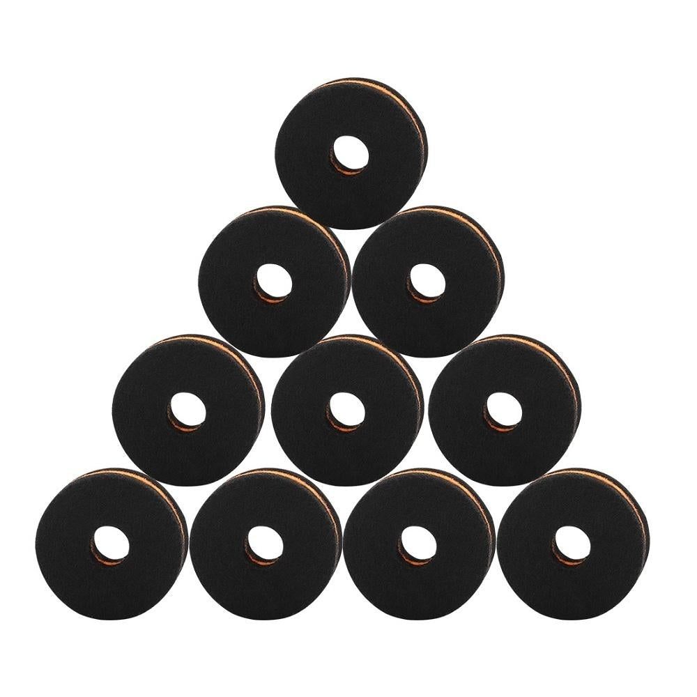 10 Packs Drum Cymbal Felt Pad Protection Round Separator Drum Mat for Drum Bracts Image 2