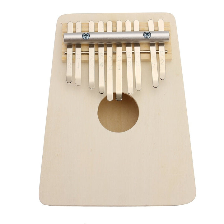 10 Keys Kalimba Wood Thumb Piano Finger Keyboard Musical Instrument w,Tuning Hammer Image 4