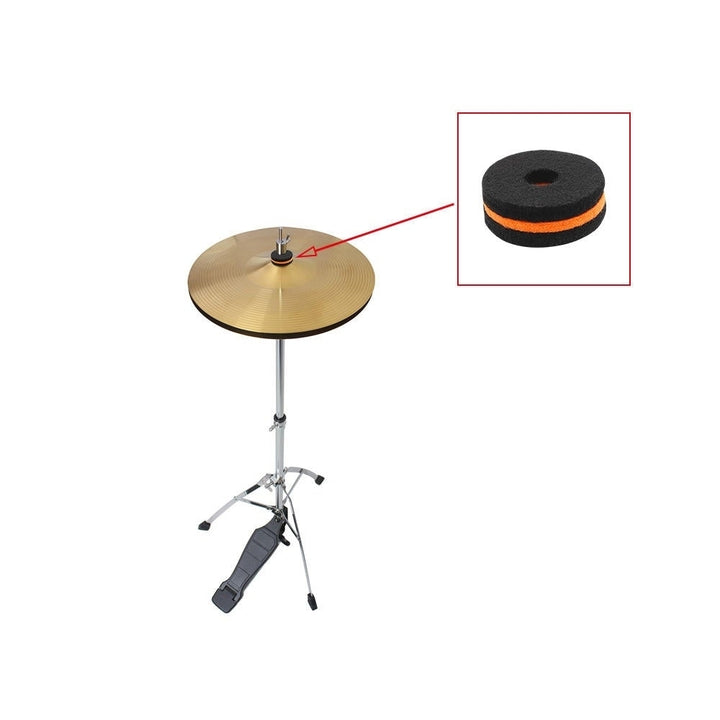 10 Packs Drum Cymbal Felt Pad Protection Round Separator Drum Mat for Drum Bracts Image 4