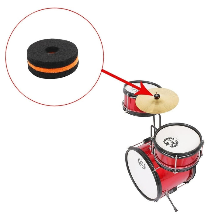 10 Packs Drum Cymbal Felt Pad Protection Round Separator Drum Mat for Drum Bracts Image 4