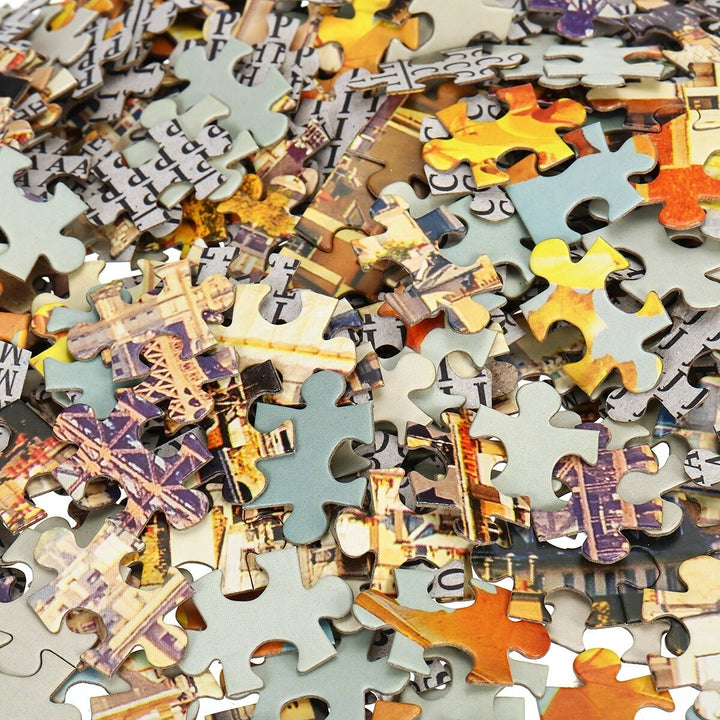 1000 Pieces Eiffel Tower Jigsaw Puzzle Toy DIY Assembly Paper Building Landscape Image 4