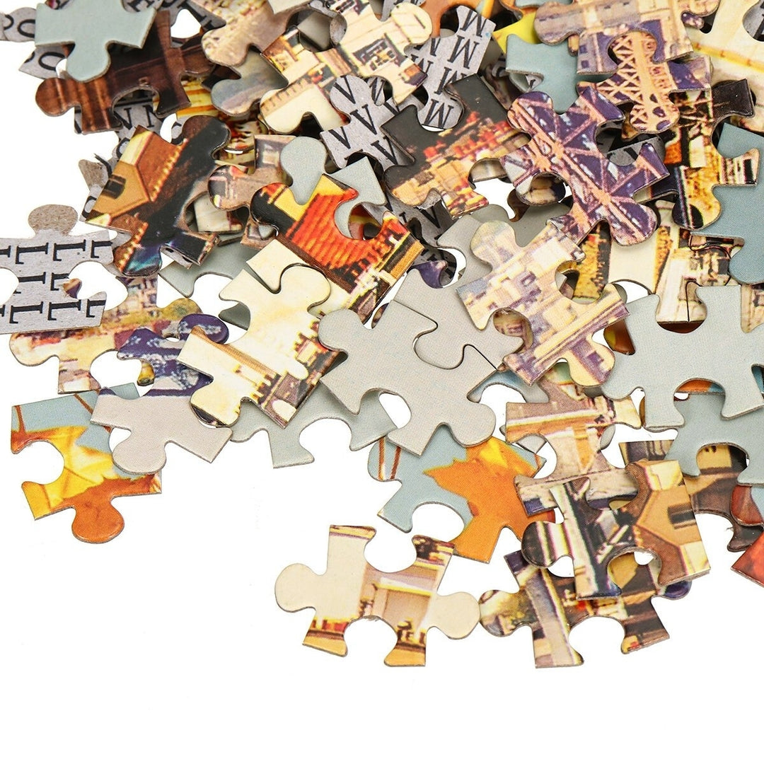1000 Pieces Eiffel Tower Jigsaw Puzzle Toy DIY Assembly Paper Building Landscape Image 6