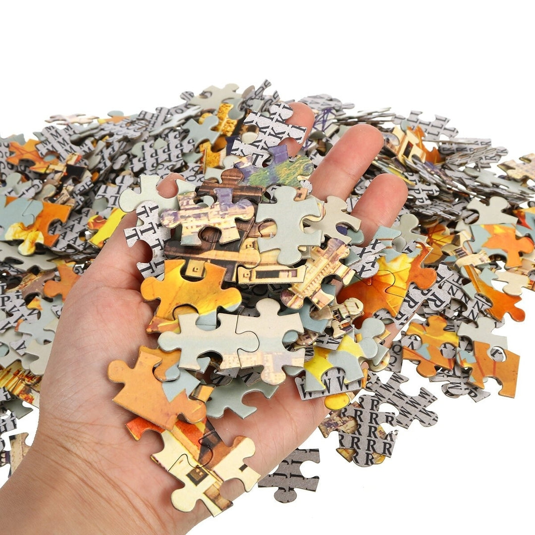 1000 Pieces Eiffel Tower Jigsaw Puzzle Toy DIY Assembly Paper Building Landscape Image 7