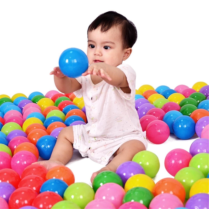 100pcs Soft Plastic Ocean Ball 7cm Quality Secure Baby Kid Pit Toy Swim Colorful Toys Image 2