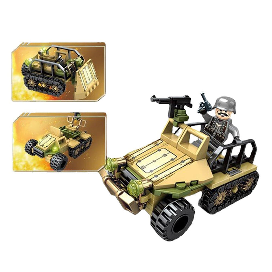 1061pc Plastic and ABS 8 Kinds Of Steel Empire Themed Military War Bricks Toy For Children Image 1