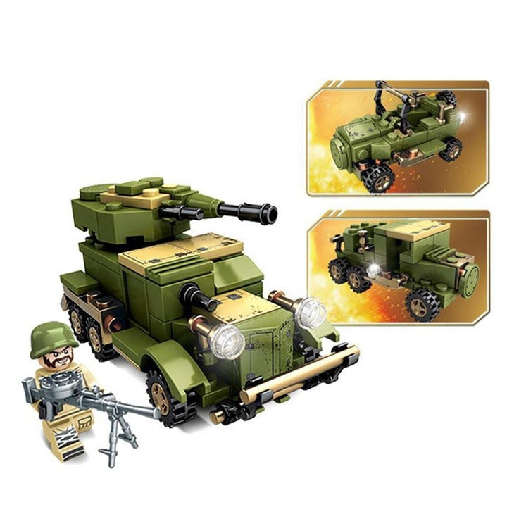 1061pc Plastic and ABS 8 Kinds Of Steel Empire Themed Military War Bricks Toy For Children Image 8