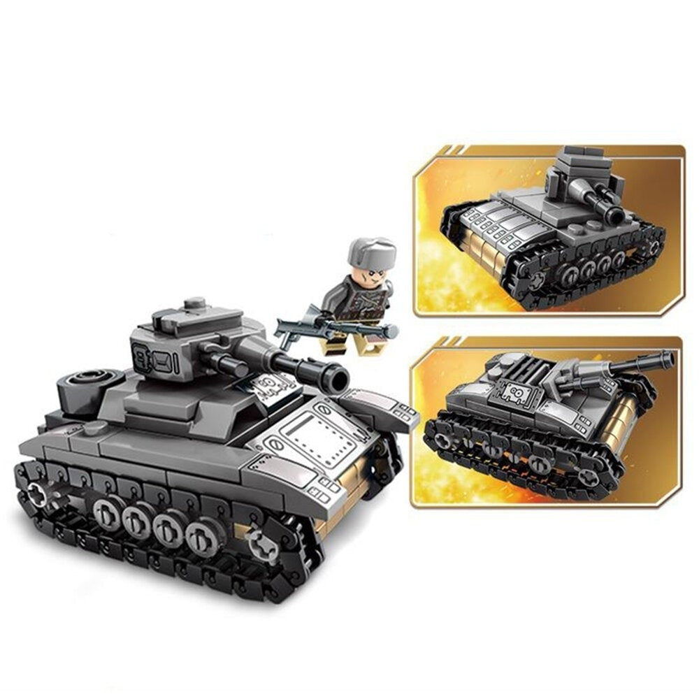 1061pc Plastic and ABS 8 Kinds Of Steel Empire Themed Military War Bricks Toy For Children Image 10