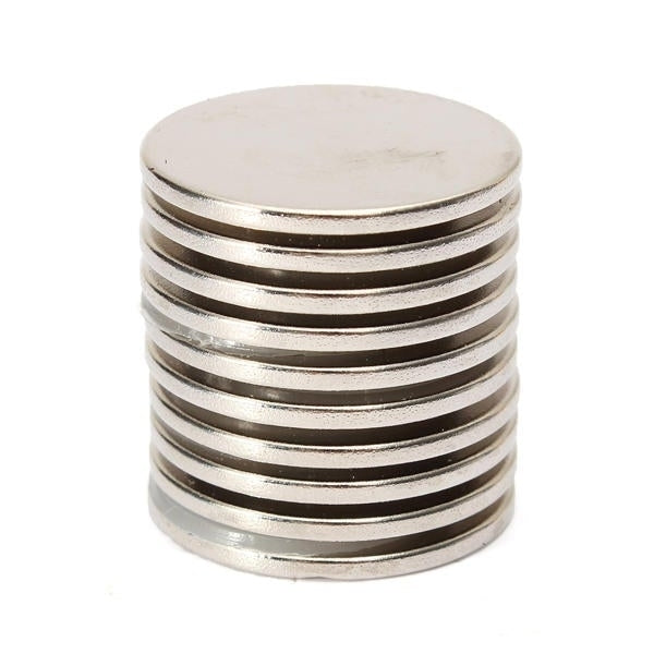 10PCS 25x2mm N35 Strong Round Rare Earth Neodymium Magnetic Toys Image 1