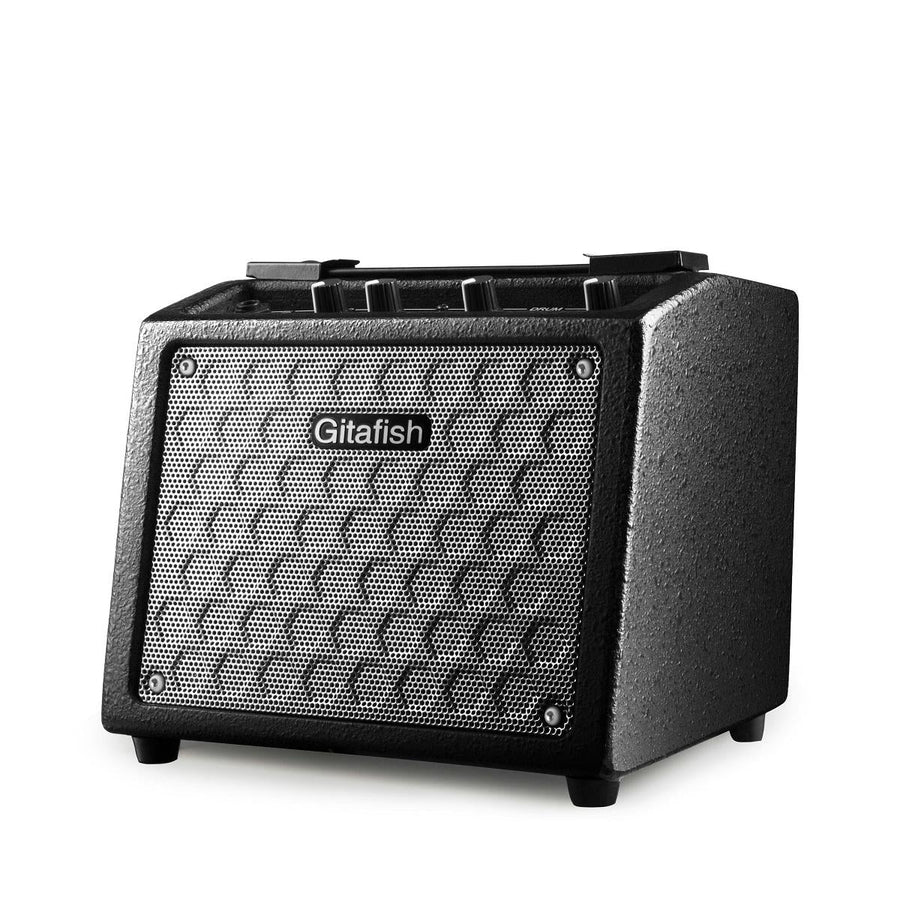 10W Portable Guitar Amplifier Guitar Speaker Built-in Rechargeable Battery with Drum Machine Support Microphone,AUX Image 1