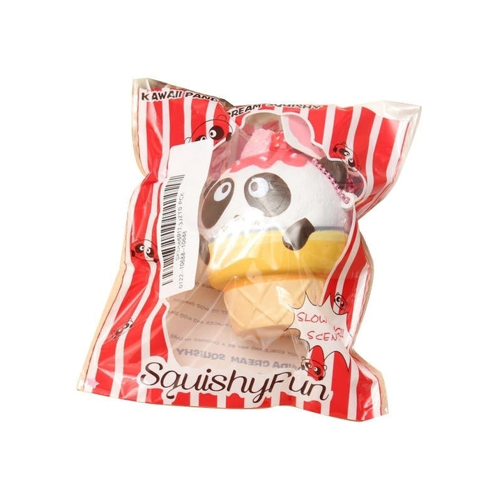 10PCS Wholesale SquishyFun Cute Panda Cream Super Slow Rising Squishy Original Packing Ball Chain Kid Toy Image 4