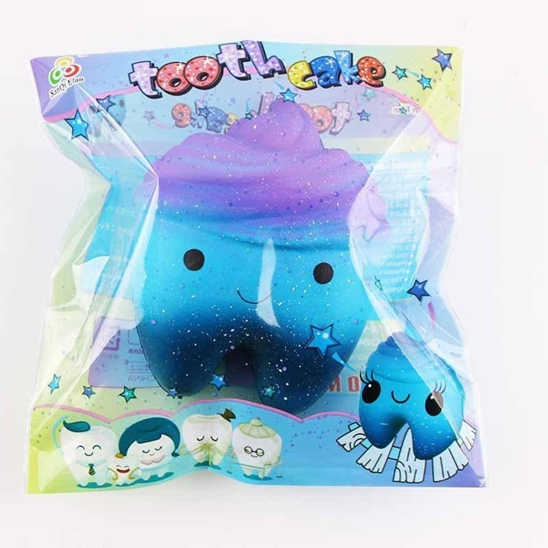 11.8cm Star Cute Teeth Cake Soft Squishy Super Slow Rising Original Packing Kid Toy Image 7