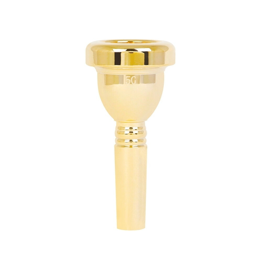 12.7 mm Bach Tenor Trombone 5G Mouthpiece Brass + Lacquered Gold Trumpet Accessories Golden Image 2