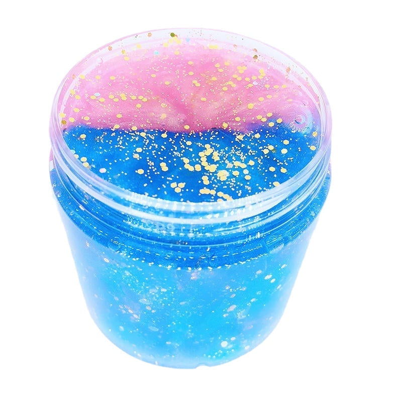 120ml Slime Multi-color Starry Pearly Mermaid Crystal Mud Decompression Toy Image 1