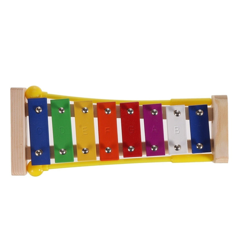 12Pcs Kids Wooden Percussion Xylophone Baby Toddler Preschool Musical Toy Kit Image 2
