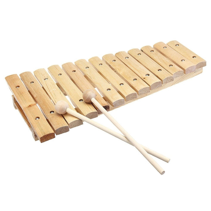 13 Tone Wooden Xylophone Musical Piano Instrument for Children Kid Image 2