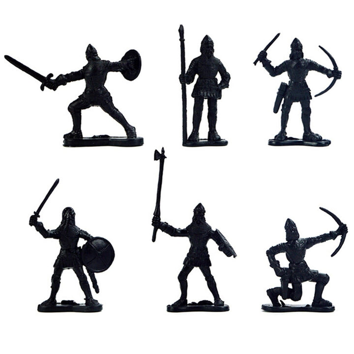 14 pcs Knights Medieval Toy Soldiers Action Figure Role Play Playset Image 1