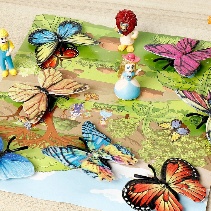 14 Pcs High Simulation Colorful Realistic Insects Butterfly Animal Figure Doll Model Learning Educational Toy for Kids Image 3