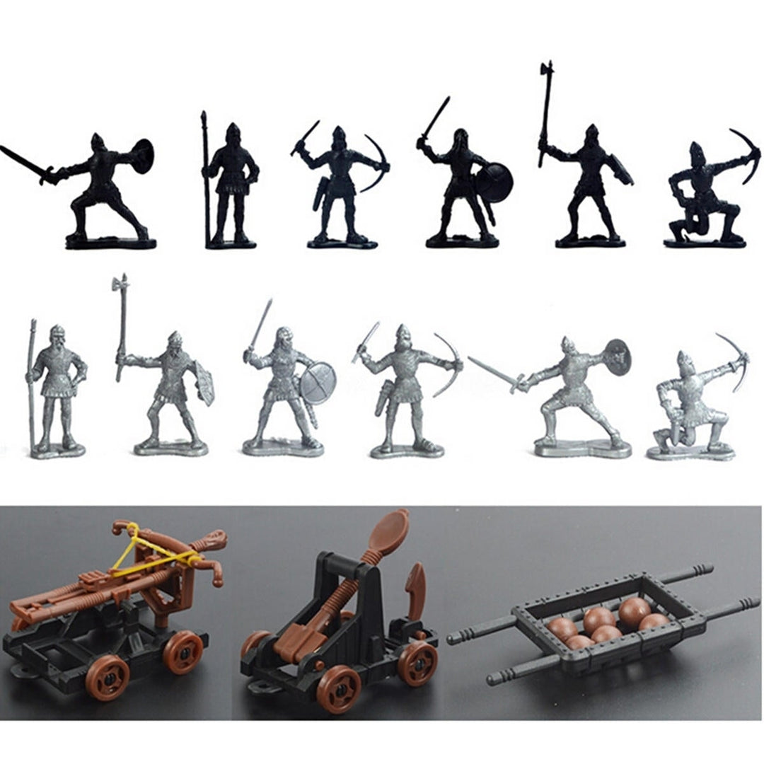 14 pcs Knights Medieval Toy Soldiers Action Figure Role Play Playset Image 3