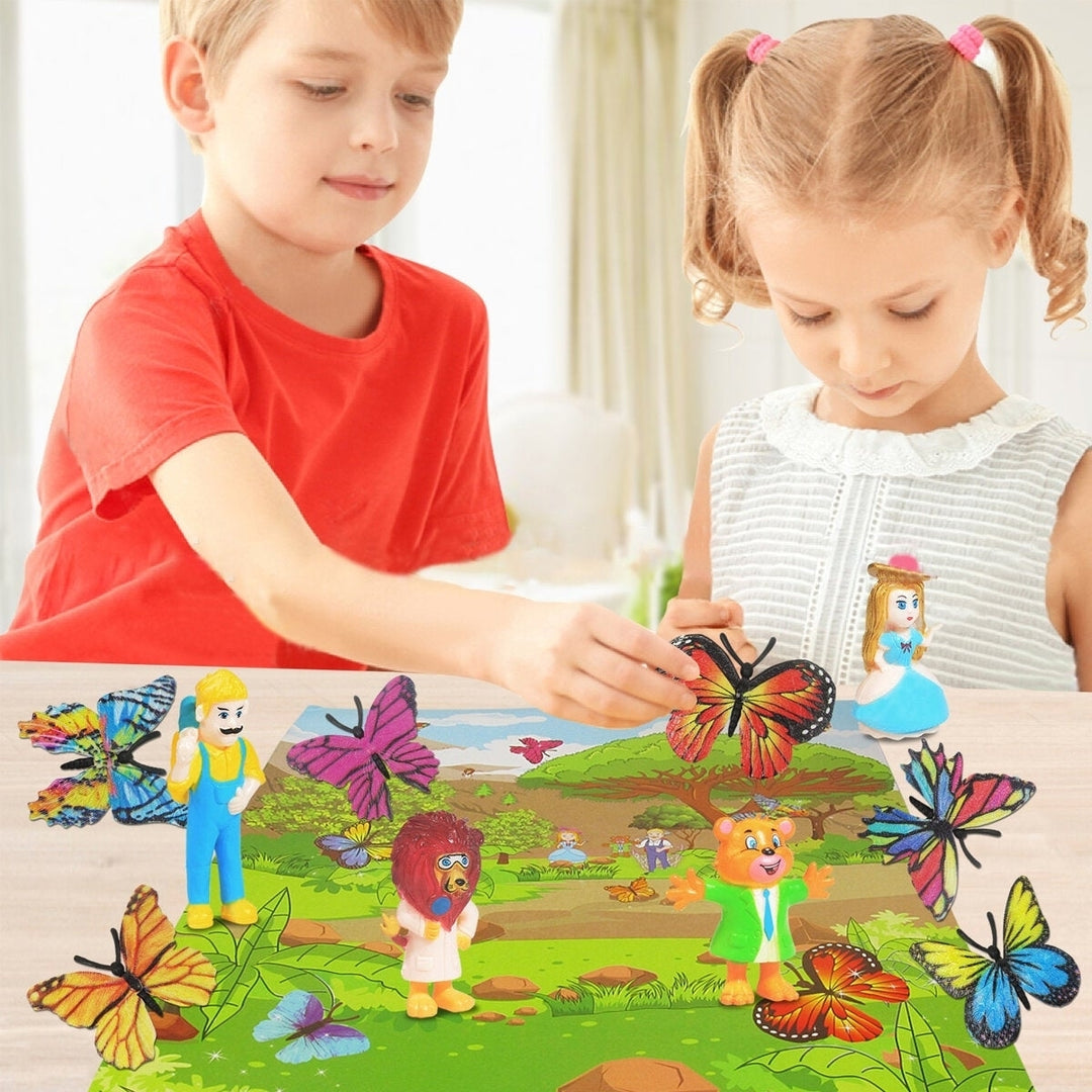 14 Pcs High Simulation Colorful Realistic Insects Butterfly Animal Figure Doll Model Learning Educational Toy for Kids Image 4