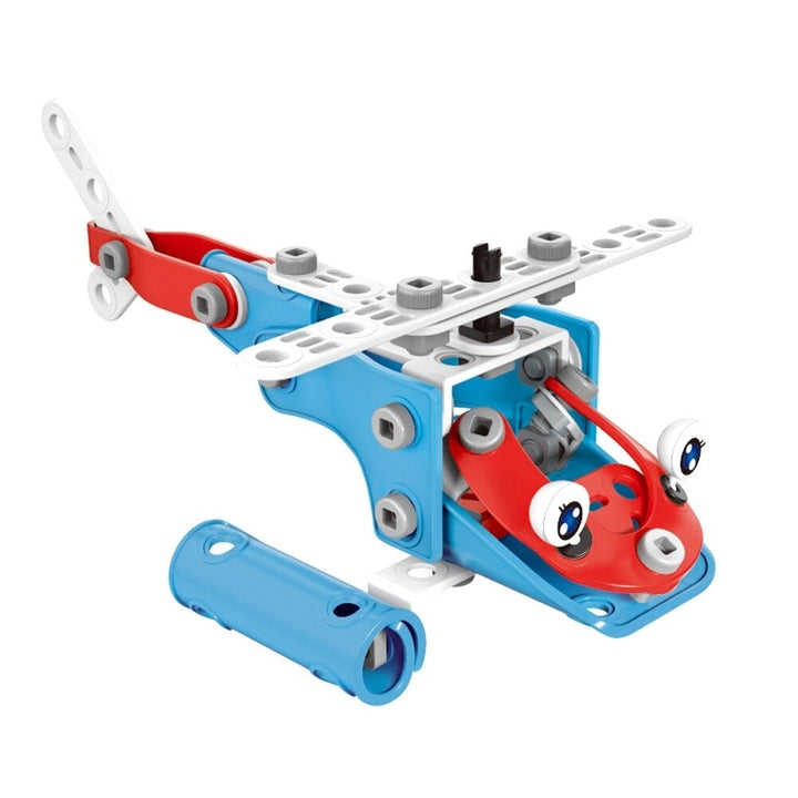 142Pcs 6 IN 1 Multi-shape DIY Assemble Engineering Plane Car Robot Building Construction Blocks Model Educational Toy Image 3