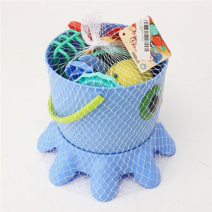 14PCS Fun Cute Playing Game Toy Sea Creature Shape Tools Sand Water Beach Indoor Outdoor Image 3