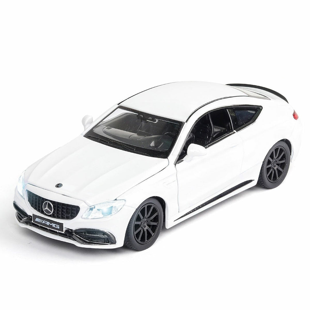 1:32 Alloy BENZS C63S AMG 4 Door Openable Pull Back Diecast Car Model Toy with Sound Light for Collection Gift Image 8