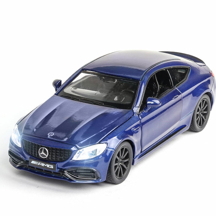 1:32 Alloy BENZS C63S AMG 4 Door Openable Pull Back Diecast Car Model Toy with Sound Light for Collection Gift Image 9