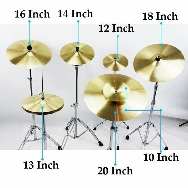 1PC Brass Splash Crash Kide Hi-Hat Cymbal for Drum Set Image 2