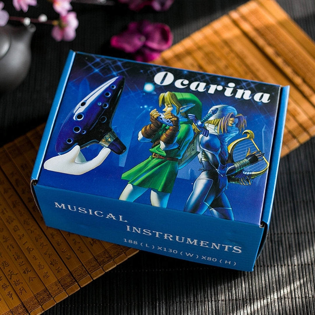 16 Hole Ocarina Ceramic Alto C Tone Legend of Zelda Ocarina Color Box Image 4
