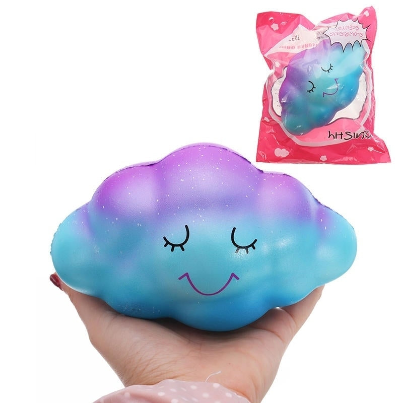 16CM Star Clouds Cute Squishy Slow Rising Phone Straps Bread Cake Kid Toy Original Packaging Image 1