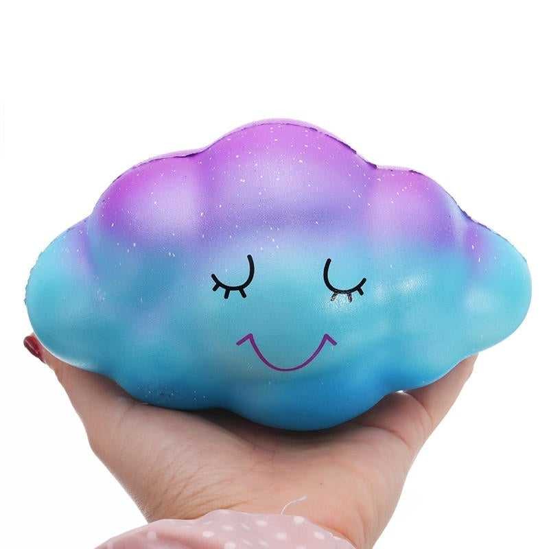 16CM Star Clouds Cute Squishy Slow Rising Phone Straps Bread Cake Kid Toy Original Packaging Image 2