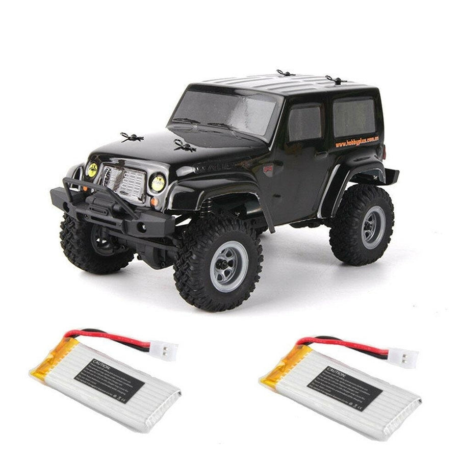 2 Battery 1,24 2.4G 4WD Mini Rc Car Proportional Control Waterproof Crawler Electric Vehicle RTR Model Image 1