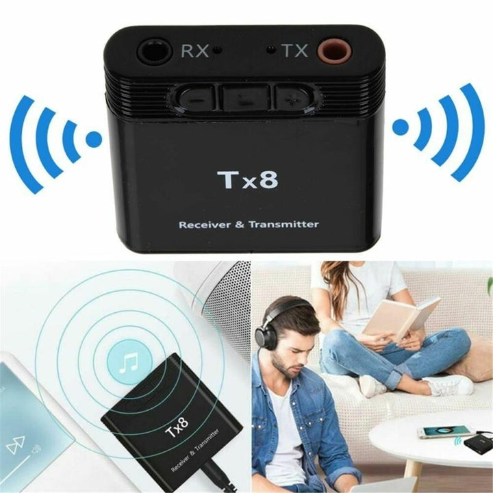 2 In 1 bluetooth 5.0 Transmitter Receiver Wireless Audio Adapter For TV PC Headphone Image 8