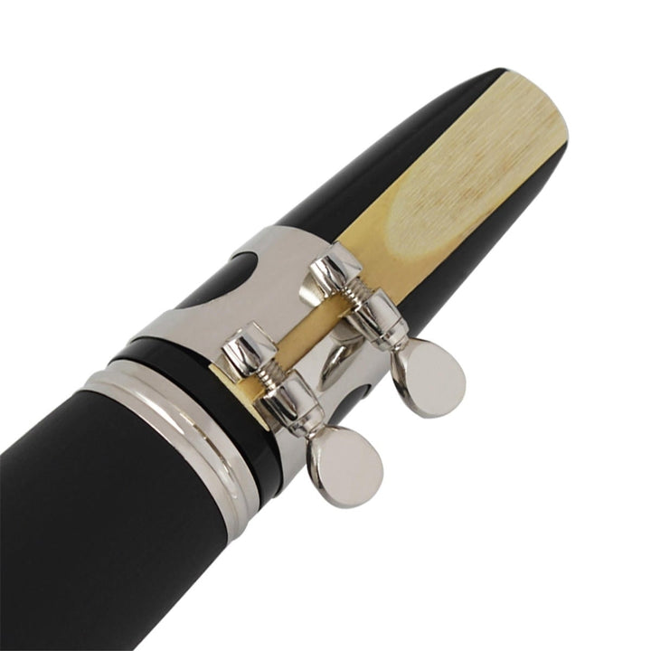 17 key Bb Adjustable Gum Wood Clarinet with Case,Bass StripReed,Screwdriver,Gloves Image 4