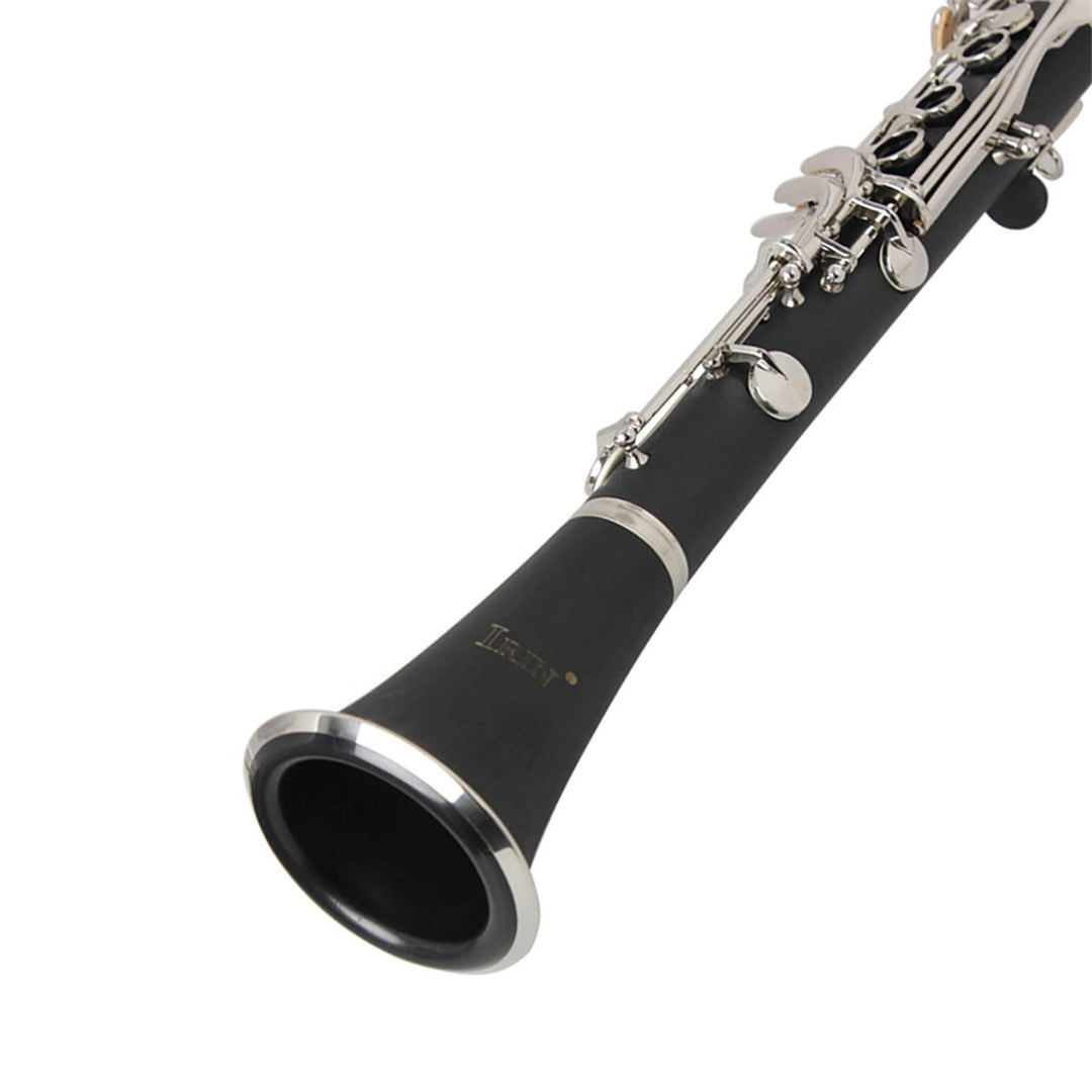 17 key Bb Adjustable Gum Wood Clarinet with Case,Bass StripReed,Screwdriver,Gloves Image 8