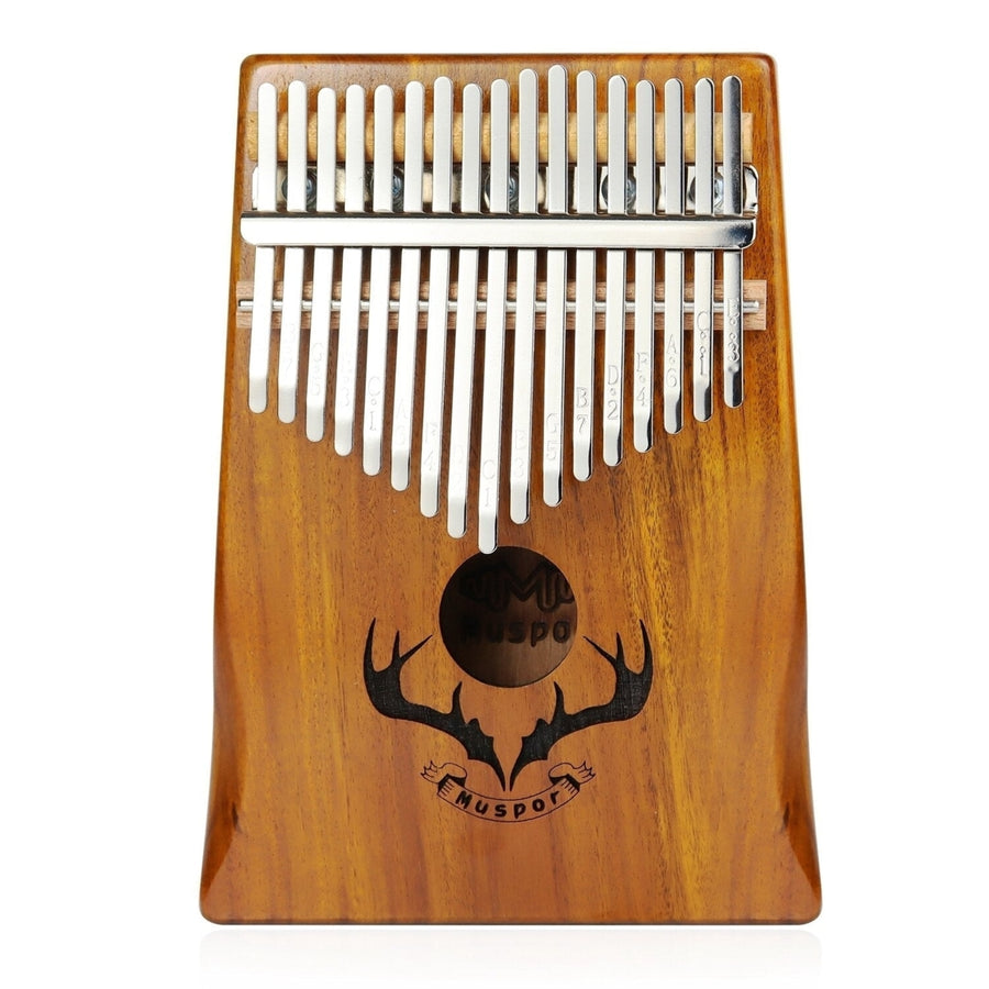 17 Key Kalimba Acacia Wood Reindeer Horn Thumb Piano with Performance Protection Bag for Beginner Image 1