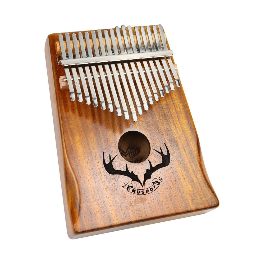 17 Key Kalimba Acacia Wood Reindeer Horn Thumb Piano with Performance Protection Bag for Beginner Image 3