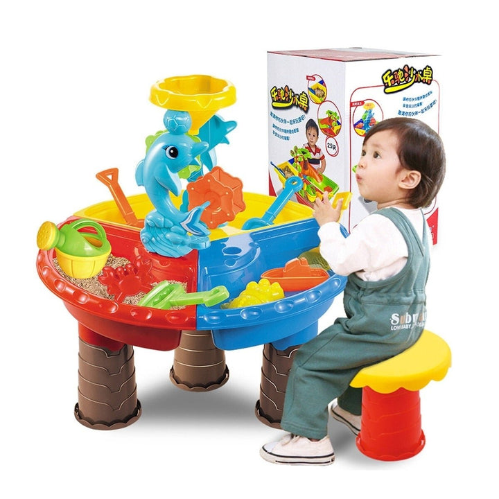 2 IN 1 Multi-style Summer Beach Sand Kids Play Water Digging Sandglass Play Sand Tool Set Toys for Kids Perfect Gift Image 1