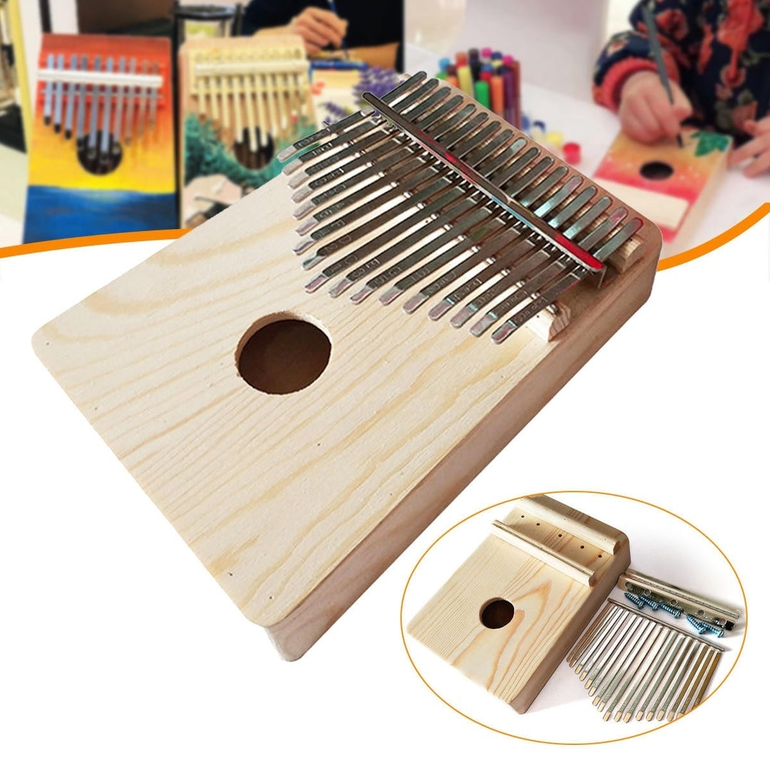 17 Key DIY Kit Finger Thumb Piano for Handwork Painting Musical Instrument Image 4