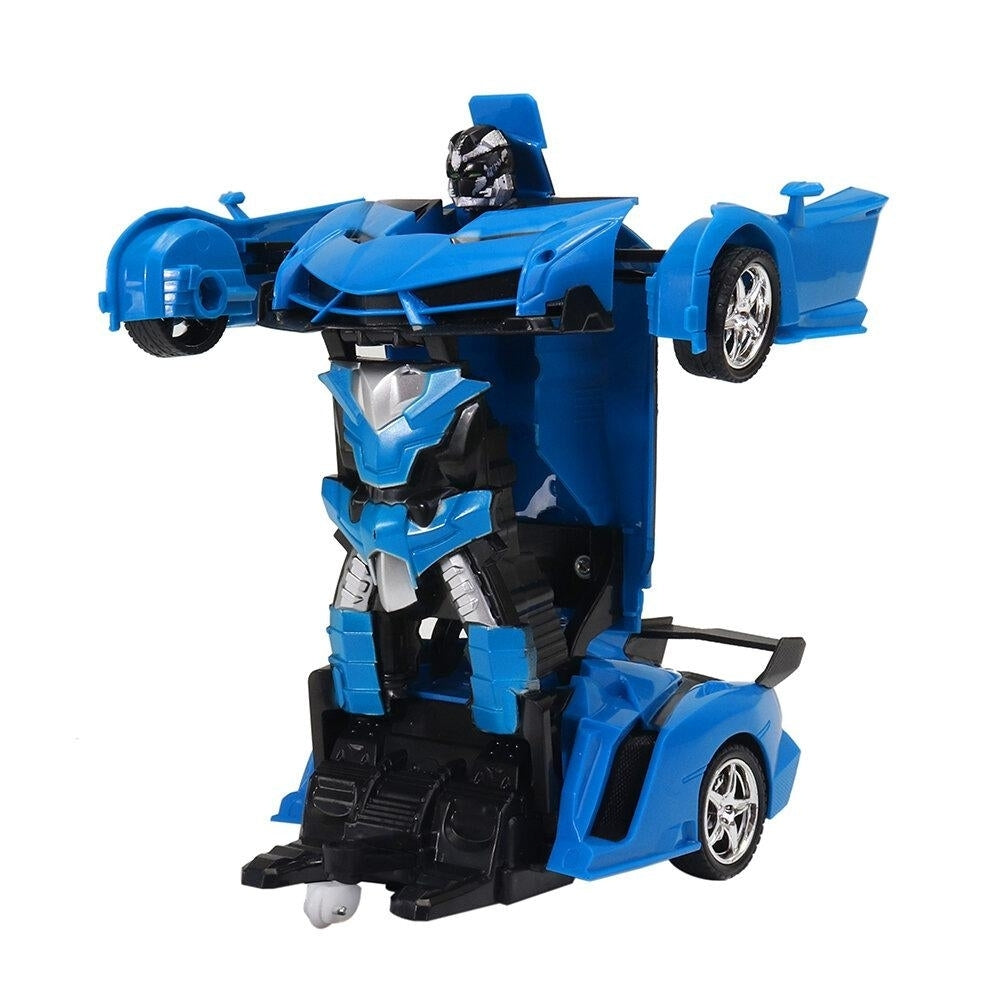 2 In 1 Rc Car Sports Wireless Robot Models Deformation Fighting Kids Children Toys Image 4