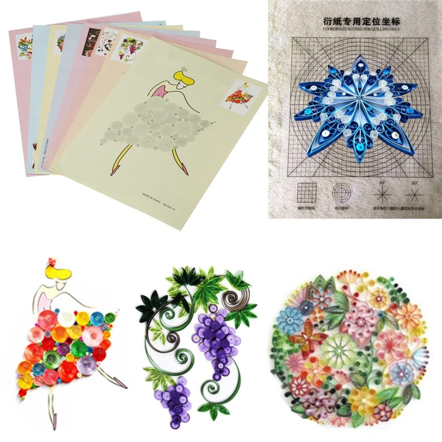 18PCS DIY Release Drawing Locating Paper Quilling Tool Craft Paper Art Collection Set Image 1