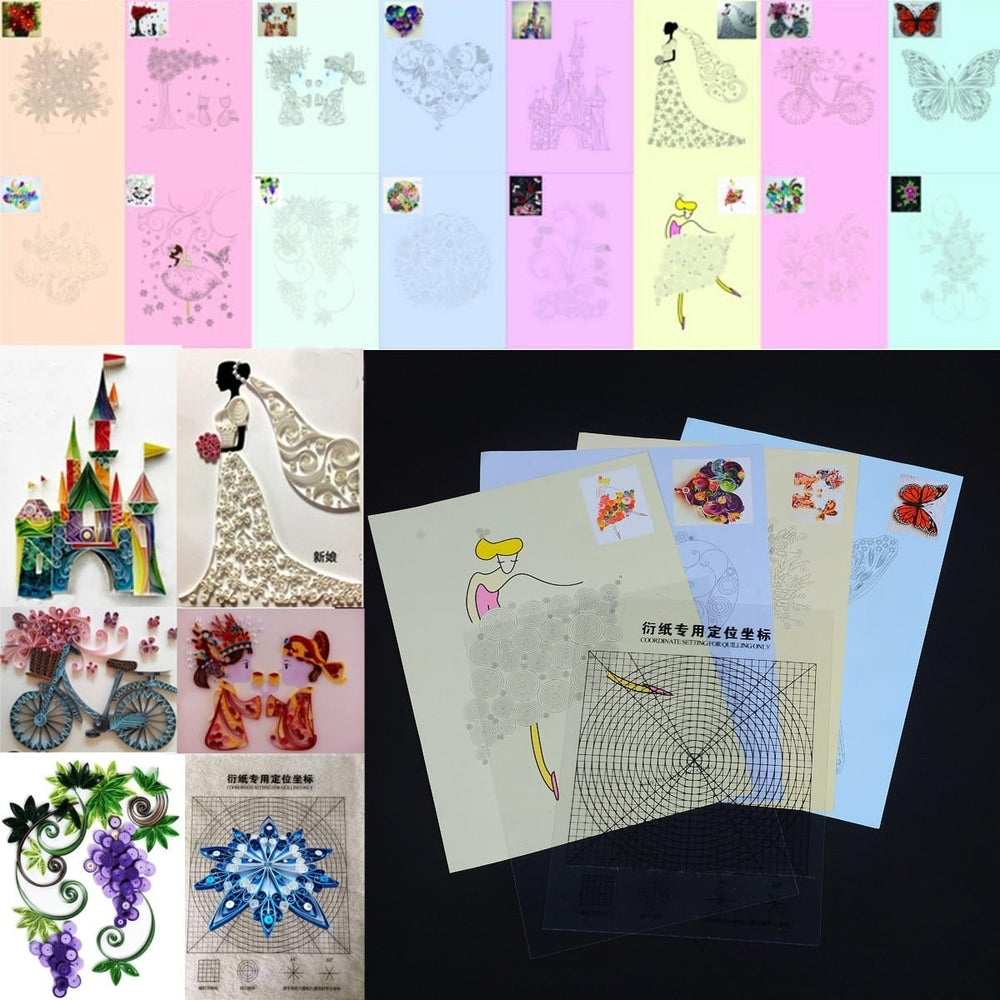 18PCS DIY Release Drawing Locating Paper Quilling Tool Craft Paper Art Collection Set Image 2