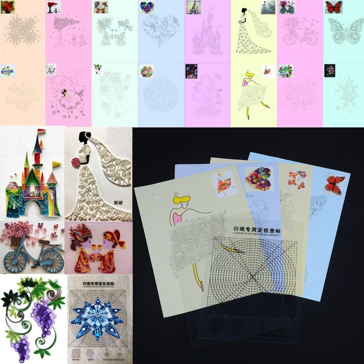 18PCS DIY Release Drawing Locating Paper Quilling Tool Craft Paper Art Collection Set Image 2
