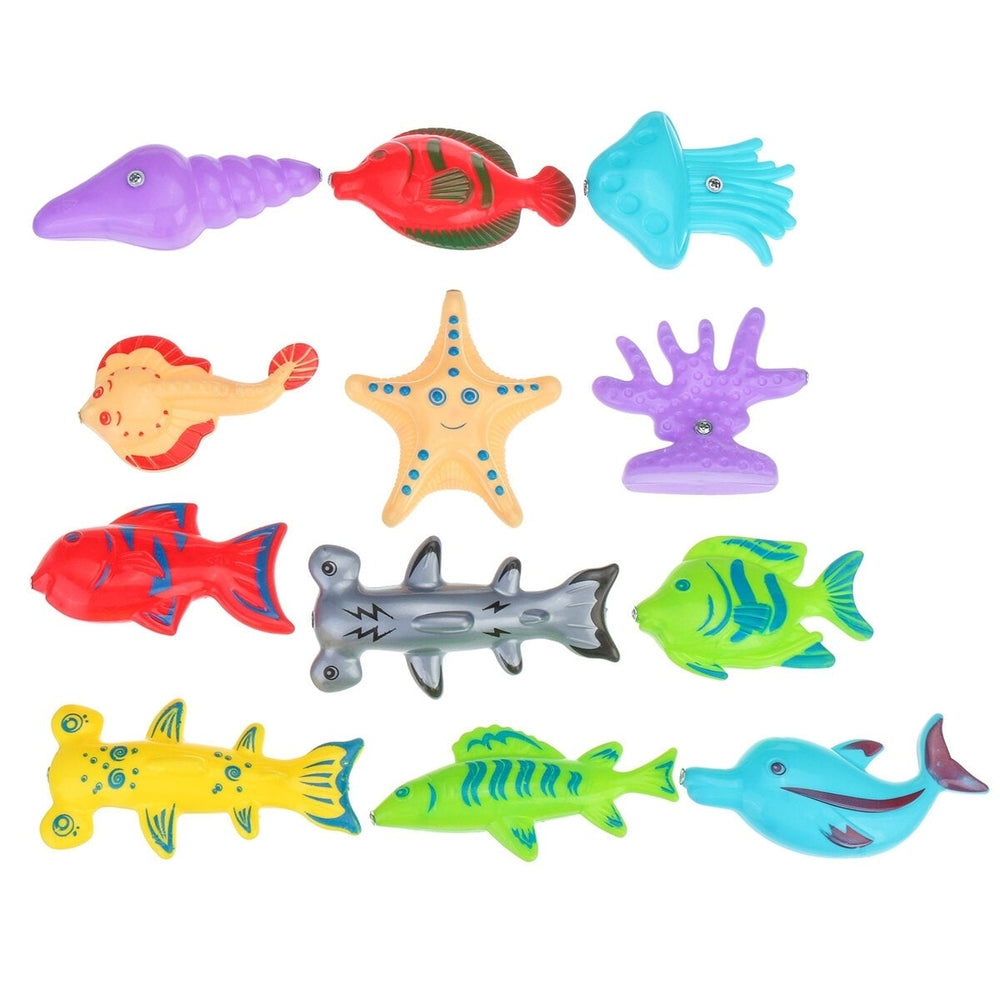 18Pcs Fishing Toys Toddler Children Fishing Game Educational Toys Fish for Child Kid Gift Image 2
